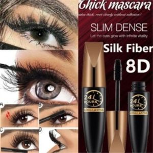 1Pcs 8D Lash Mascara, Waterproof Mascara For Eyelash Extension Black Thick Eye L
